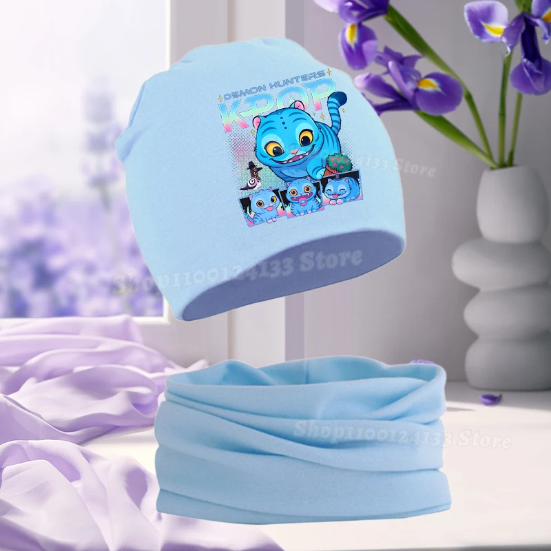 Demone Hunter Girl Baby Hat Scarf Cute Anime Y2K Kawaii Kids Autumn Winter Warm Comfortable Harajuku Beanie Knit Cap Collar 2Pcs 17 Demone Hunter Girl Baby Hat Scarf Cute Anime Y2K Kawaii Kids Autumn Winter Warm Comfortable Harajuku Beanie Knit Cap Collar 2Pcs - Image 17