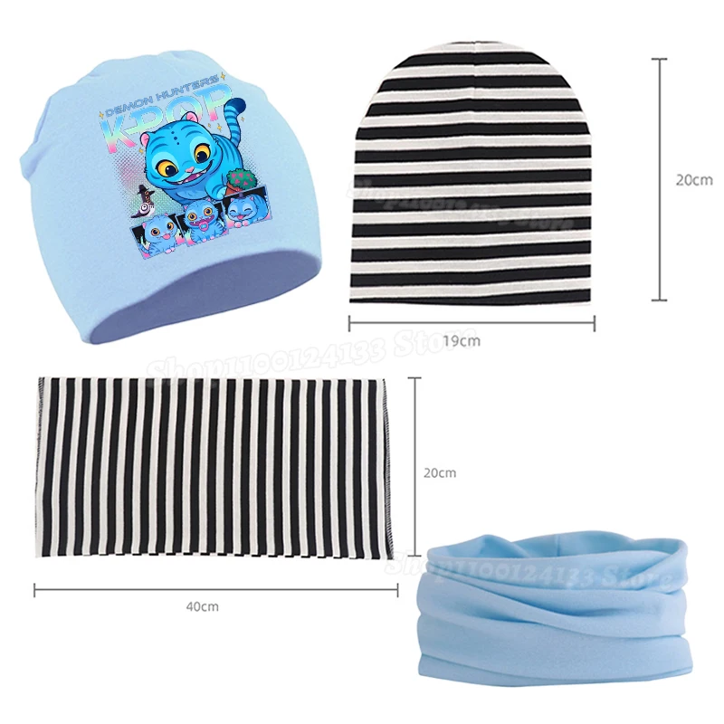 Demone Hunter Girl Baby Hat Scarf Cute Anime Y2K Kawaii Kids Autumn Winter Warm Comfortable Harajuku Beanie Knit Cap Collar 2Pcs 6 Demone Hunter Girl Baby Hat Scarf Cute Anime Y2K Kawaii Kids Autumn Winter Warm Comfortable Harajuku Beanie Knit Cap Collar 2Pcs - Image 6