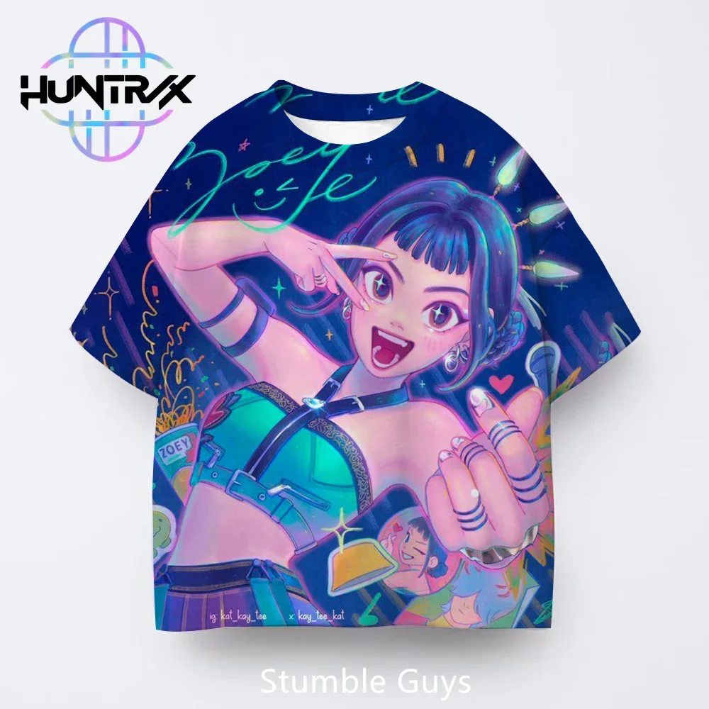Summer Casual Fashion Kids Kpop Demon Hunters 3D Cartton Short Sleeve Boys Girls T-Shirt Anime Clothes 5 Summer Casual Fashion Kids Kpop Demon Hunters 3D Cartton Short Sleeve Boys Girls T-Shirt Anime Clothes - Image 5